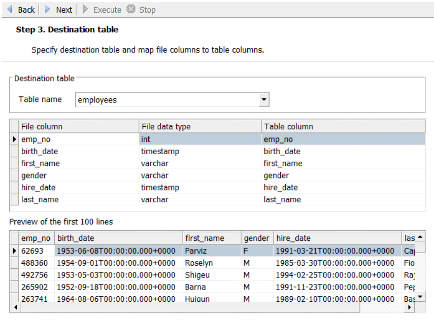 Import CSV File